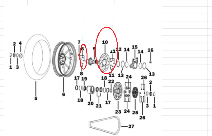 Rear Disc Brake/limit pin/Rear Brake Caliper and bolt suit QJ250/QJ300