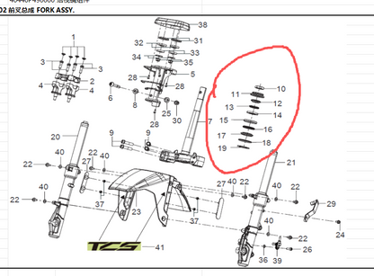 Steering Cups and front left and right signal light suit QJMOTOR/ATR150