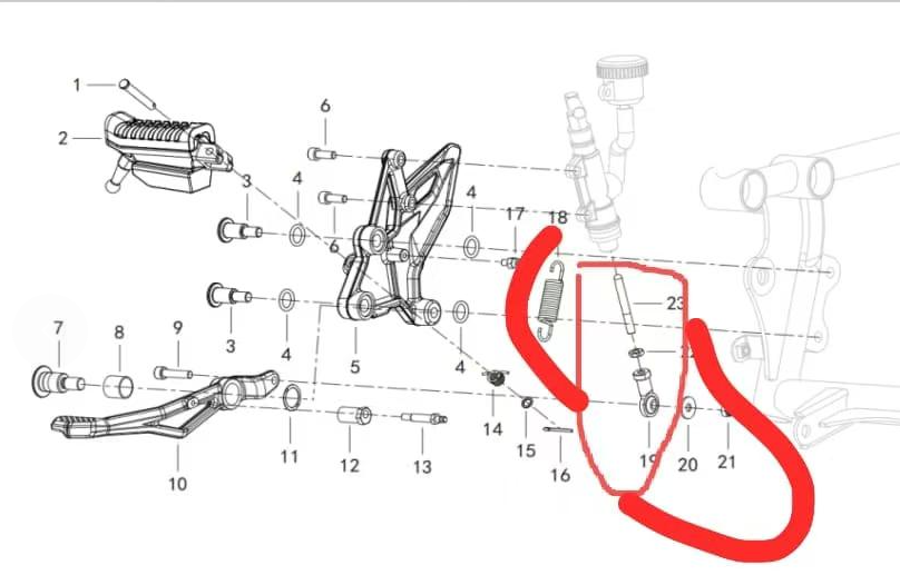 Brake Adjust parts suit SRK250