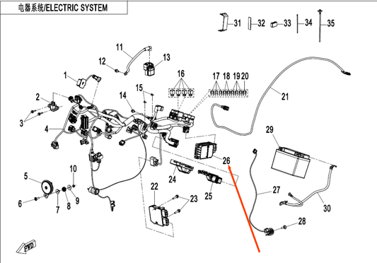 TBOX suit CF450CLC code is SN2V-691100-1100-11