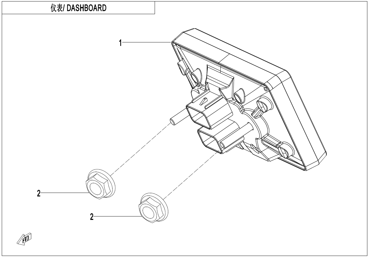 Dashboard or Speedometer Suit For CFMOTO Zforce 950 code is 5BYV-171000-A400
